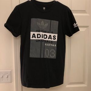 Men’s S Black Adidas Originals Japanese Scoop Tee